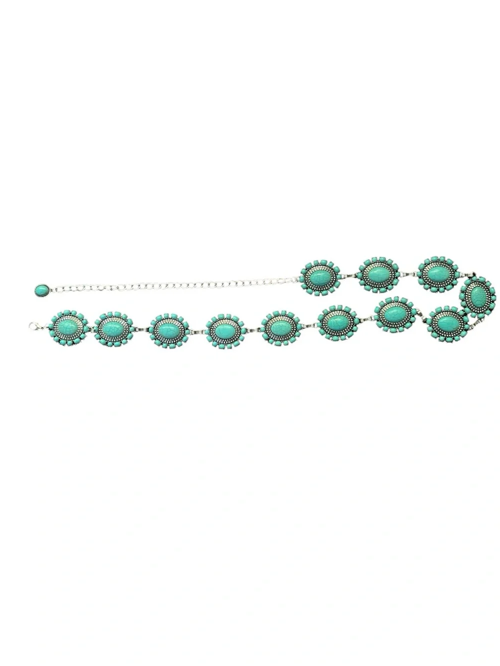 Turquoise Stone Western Concho Belt